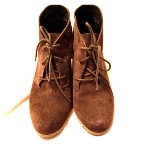 Brown Suede Wedges 8.5M